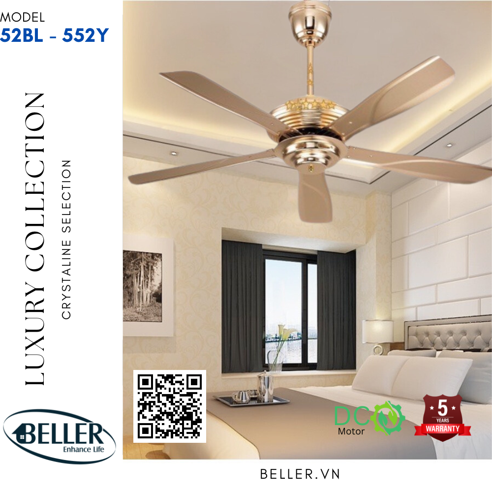 Quạt trần 52BL  - 552Y